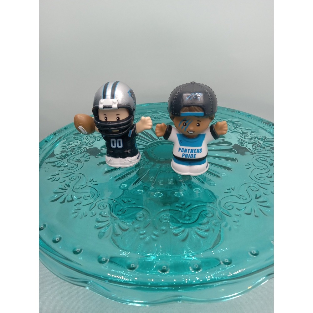 Fisher Price Little People Lot of 2 Collector NFL Carolina Panthers Figures
